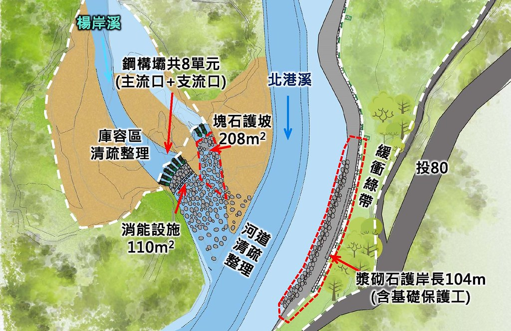 工程平面圖示意圖。＜圖片來源／南投林管處提供＞