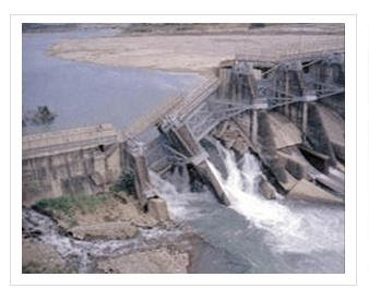 石岡壩 921 地震損壞情形。