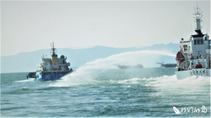 近年來，一艘艘中國抽運砂船，不斷入侵台灣海域，盜採砂石