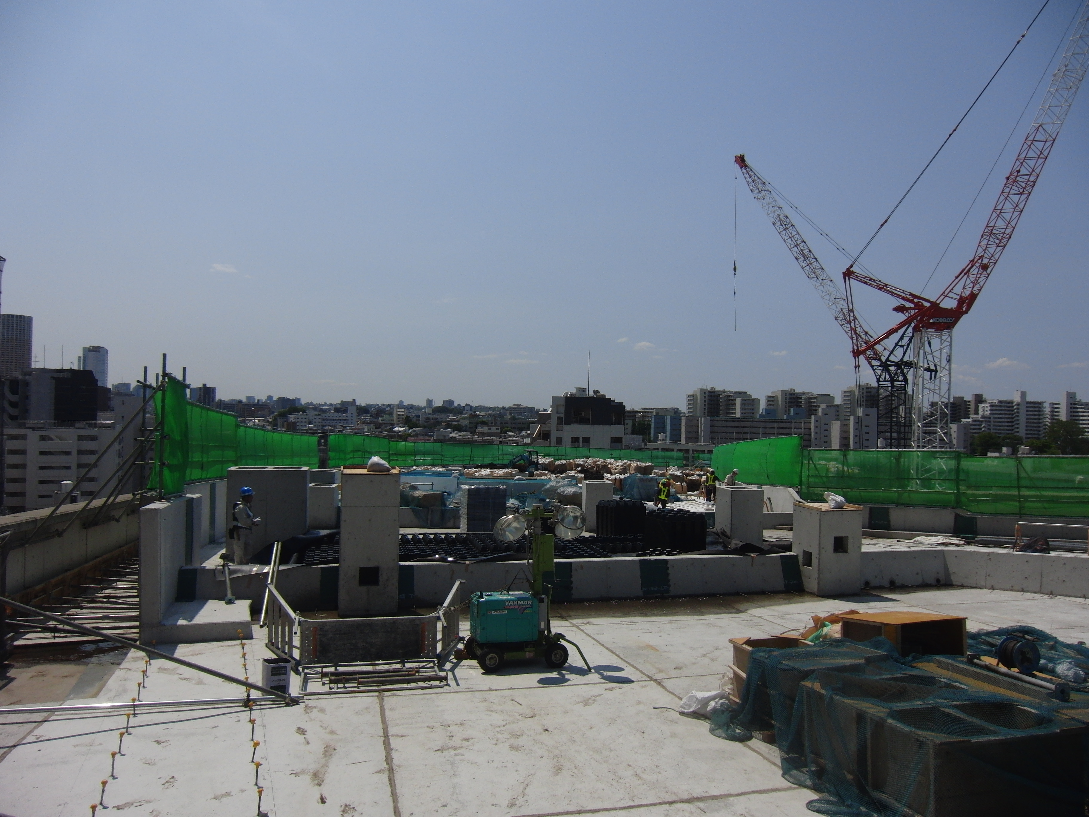 CrossWave日本綠屋頂施工中案例