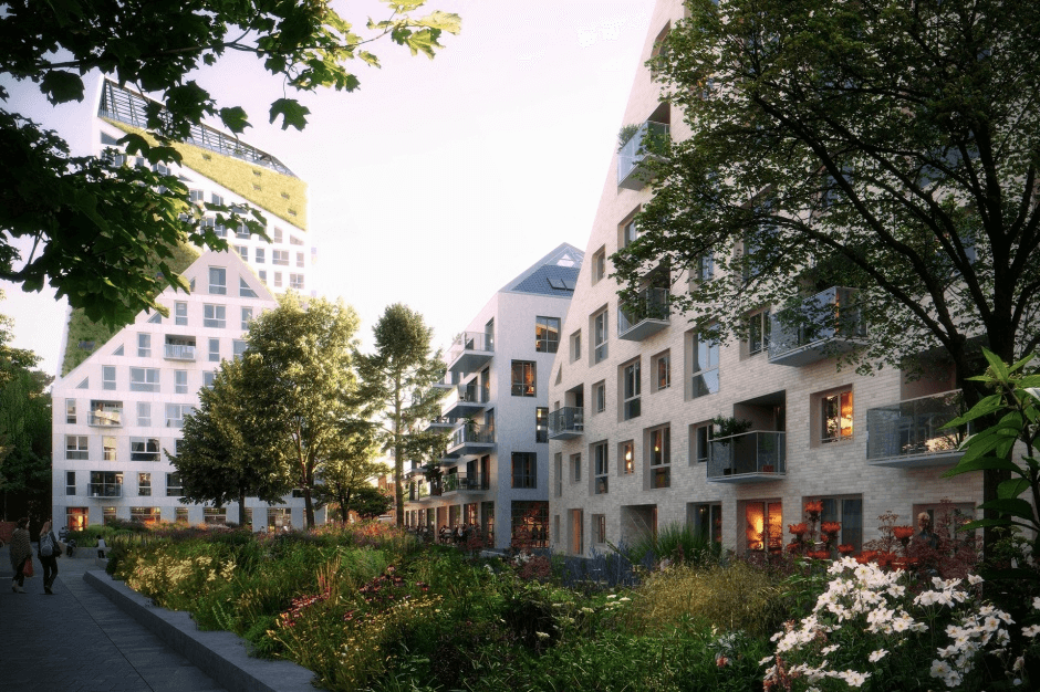 MVRDV新一項的住宅建築群新卑爾根（Nieuw Bergen）預計於2024年完工。<圖片來源 / MVRDV>