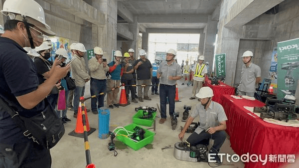 台南市勞工局與勞動部職業安全衛生署南區職業安全衛生中心，共同舉辦「2023年度營造工地職業安全衛生觀摩會」兩場次。< 圖／記者林東良翻攝 >