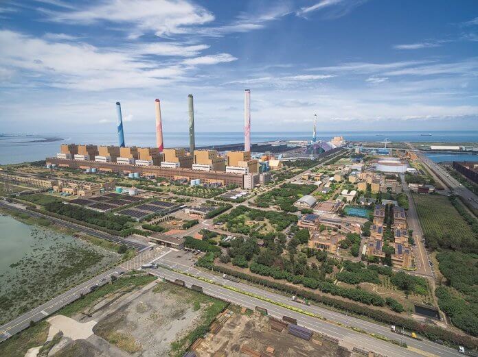 碳交易草案 台中火力發電廠。< 圖片來源 / 經濟部提供 >