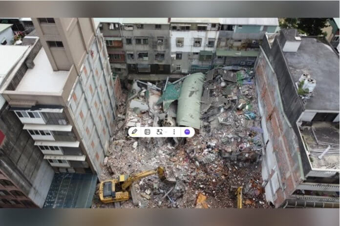 2025-01-09 10 41 22 新北三重昨天發生建案損鄰案。